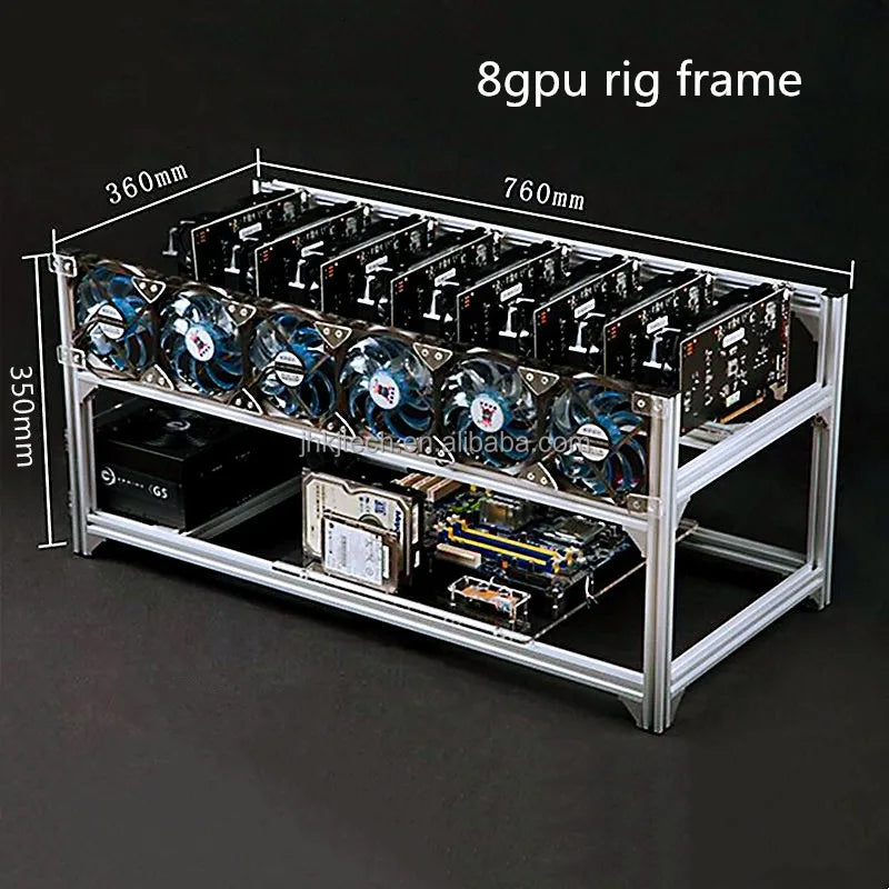 8/12/16/19/20 GPU rig frame