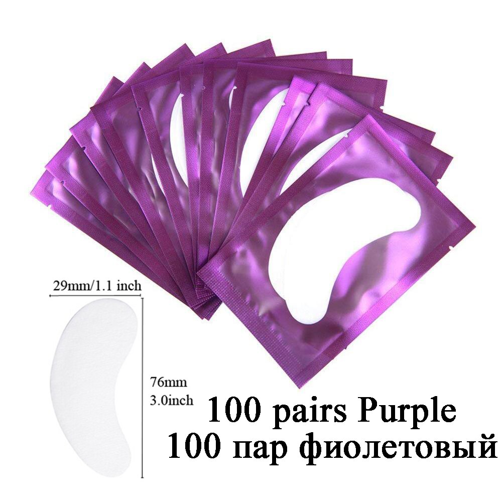 100pairs Eyelash Extension Paper Patches Grafted Eye Stickers 7 Color Eyelash Under Eye Pads Eye Paper Patches Tips Sticker baby magazin 