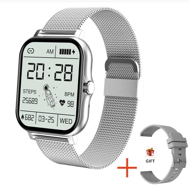 2021 New Women Smart watch Men 1.69&quot; Color Screen Full touch Fitness Tracker Men Call Smart Clock Ladies For Android IOS+BOX baby magazin 