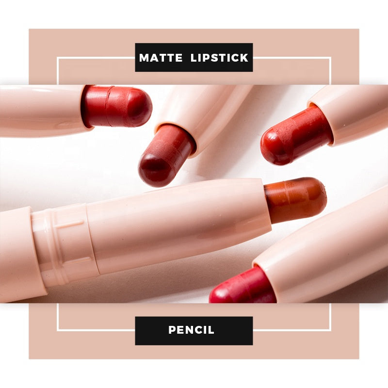 2021 matte lipstick pencil private label flower lipstick lipstick pencil baby magazin 