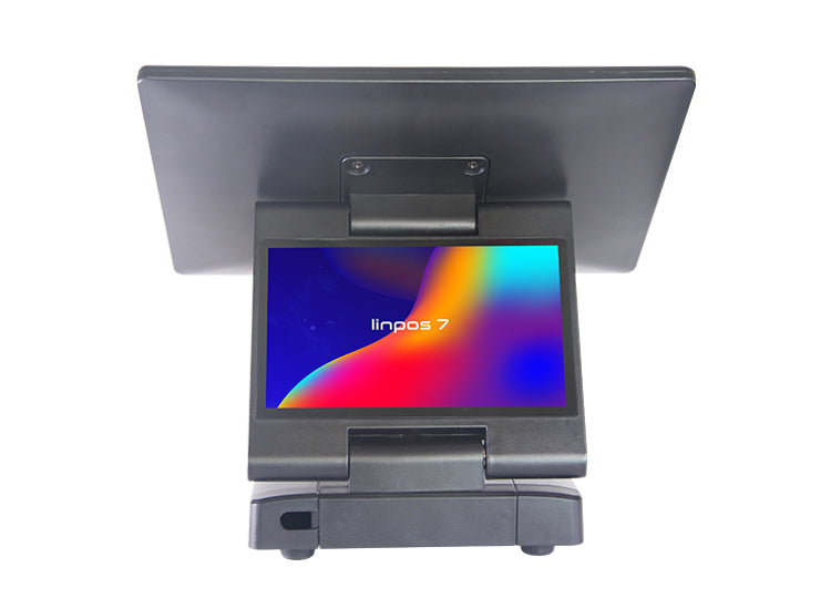 2021Hot sale Capacitive touch screen pos system machine with Dual screens used for restaurant and hotel with Wifi and BT baby magazin 