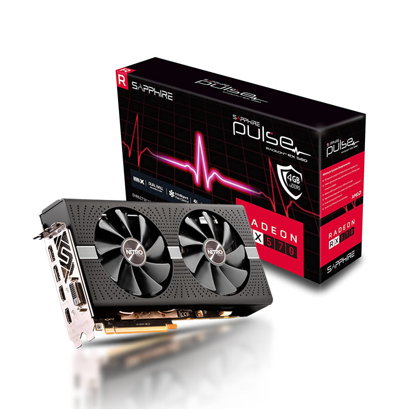 2022 Hot Selling Video Cards Sapphire Radeon RX570 AMD Graphics Cards 4GB GDDR6 GPU Graphics Cards baby magazin 
