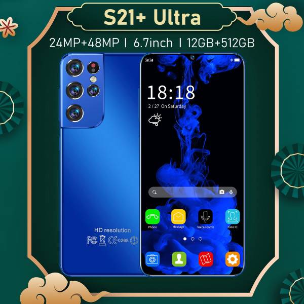 2022 Hote Sale 6.7inch Smartphone High quality S21+Ultra mobile phones  5G 12GB+512GB Original Unlock Android Phone baby magazin 