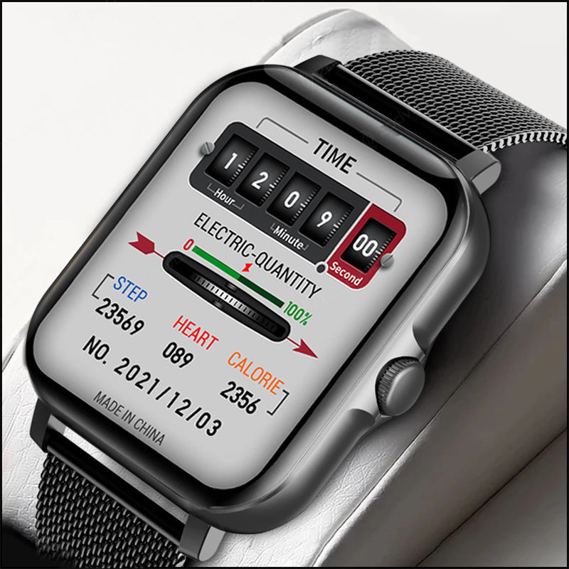 2022 New Bluetooth Answer Call Smart Watch Men Full Touch Dial Call Fitness Tracker IP67 Waterproof Smartwatch men women +Box baby magazin 