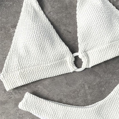 2022 new product fashion bathing suits sexy swimsuit Crinkle bikini womens beachwear baby magazin