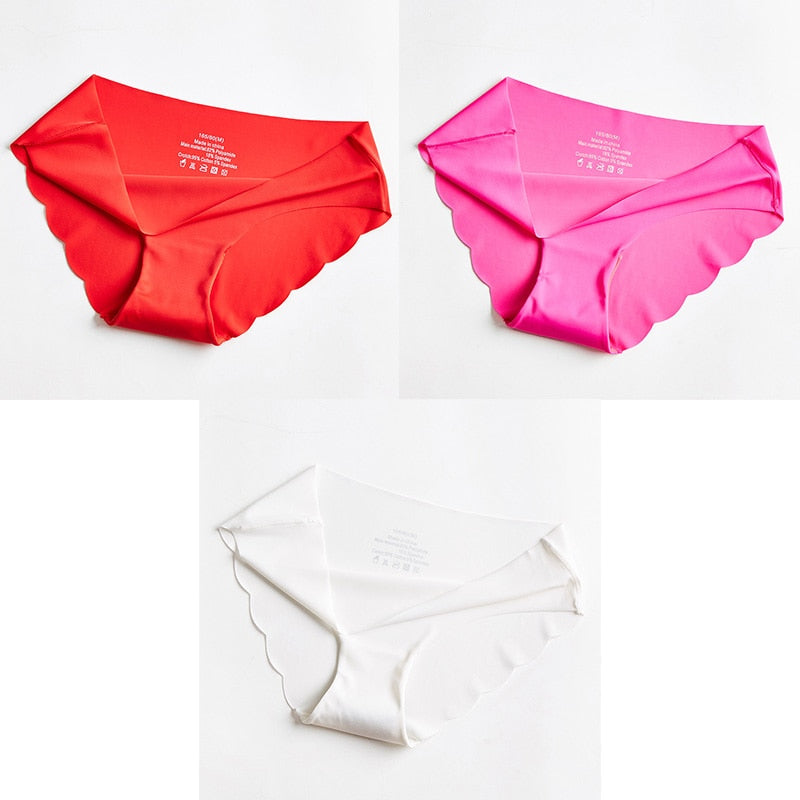 3 Pcs Women's Panties Seamless Underwear For Woman