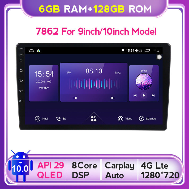 7862 9inch 10inch QLED Car Radio 4+64G 6+128G DSP RDS CARPLAY AUTO Radio 2 din Audio Android Car Stereo Video GPS DVD MP5 PLAYER baby magazin 