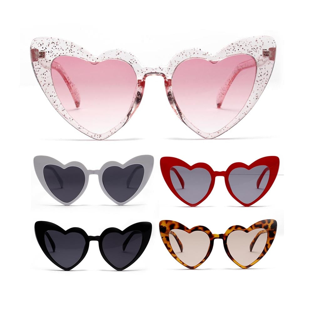 peach heart sunglasses