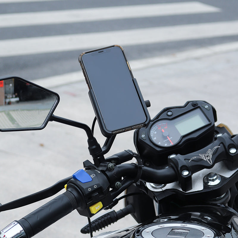 Aluminium Alloy Mobile Phone Holder Bike Motorcycle Cell Phone Holder Motorcycle Holder Phone Charger baby magazin 