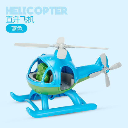 American GreeToys aircraft helicopter model toy children's environmental protection material resistance baby magazin 