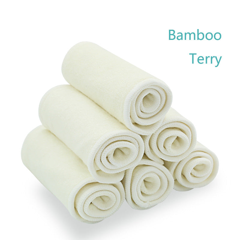 Baby Washable 4-layer Pure Bamboo Fiber Diapers Bamboo Terry Absorbent Diapers baby magazin 