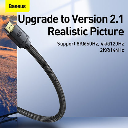 Baseus HDMI-Compatible Cable for Xiaomi Mi Box 48Gbps Digital for PS5 PS4 8K 2.1 4K 2.0 HDMI-Compatible Splitter 8K/60Hz Cables baby magazin 