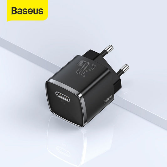 Baseus USB Type C Charger 20W Portable USB C Charger Support Type C PD Fast Charging For iPhone 12 Pro Max 11 Mini 8 Plus baby magazin 