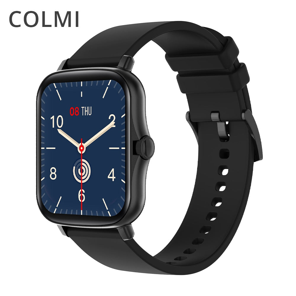 COLMI P8 Plus 1.69 inch 2021 Smart Watch Men Full Touch Fitness Tracker IP67 waterproof Women GTS 2 Smartwatch for Xiaomi phone baby magazin 