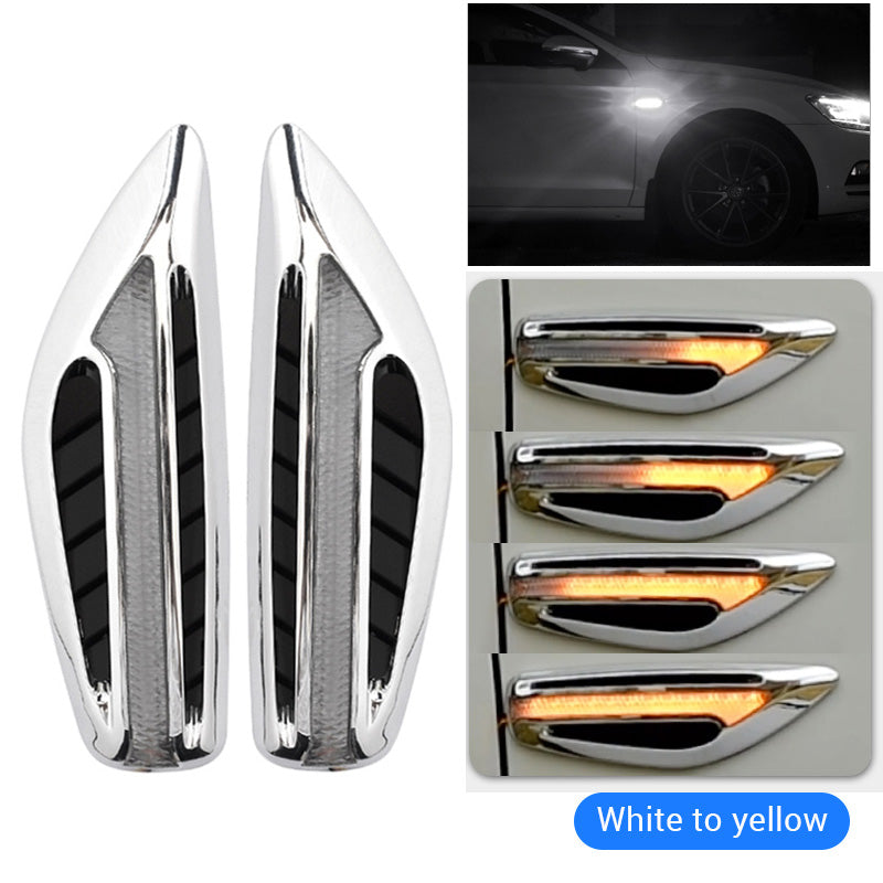 Car Side Lamp 12V Auto Front Door Side Warning Lights Universal Vehicle LED Side Maker Yellow Following Signal Lamps Accessories baby magazin
