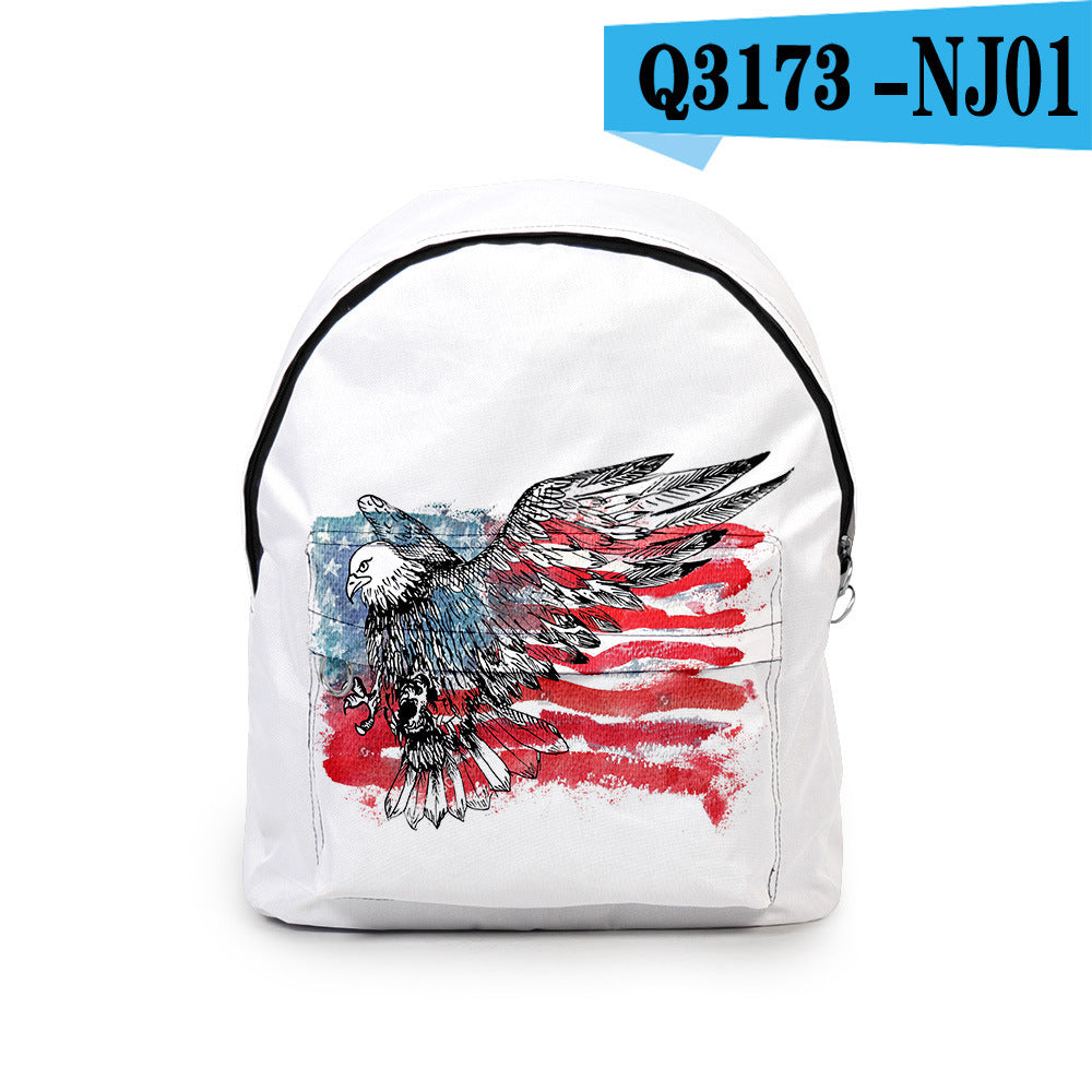 Casual backpack college Oxford American Eagle school bag baby magazin 