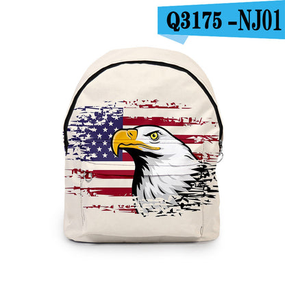 Casual backpack college Oxford American Eagle school bag baby magazin 