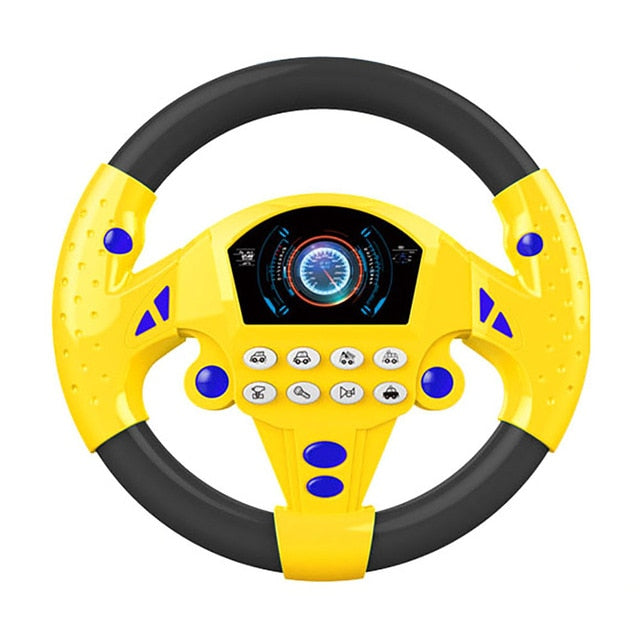 Children Musical Developing Educational Toys Simulation Steering Wheel with Light Early Education Sounding Toy For Kids baby magazin 