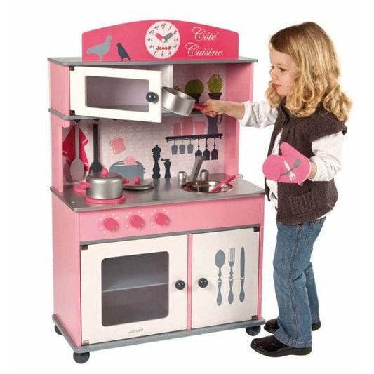 Children's kitchen toy set cooking simulation kitchen stove wooden baby play household educational toys baby magazin 