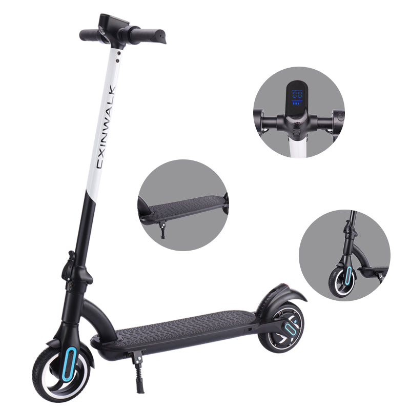 Chinese High Quality 2 wheels 36v 300w dual motor folding off road tire Powerful Electric Scooter For Adults with no seat baby magazin 