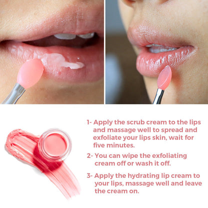 Cosmetic glitter strawberry lip mask lip care repair treatment lip scrub private label baby magazin 