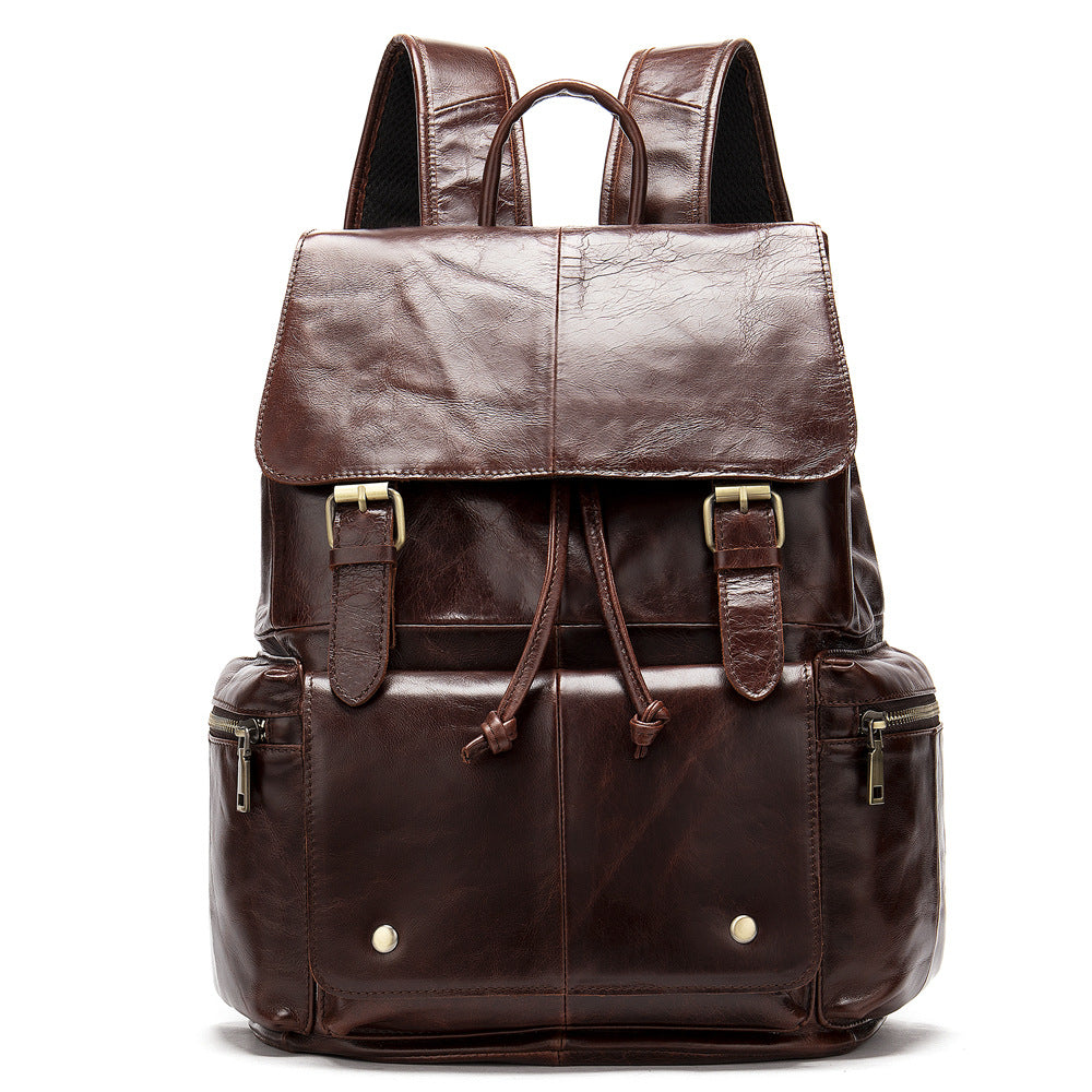 Crazy Horse Leather Flap Backpack baby magazin 