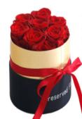 Decorative Flowers Valentines Day Gift Immortal Infinity Eternal Forever Stabilized Preserved Roses Box baby magazin 