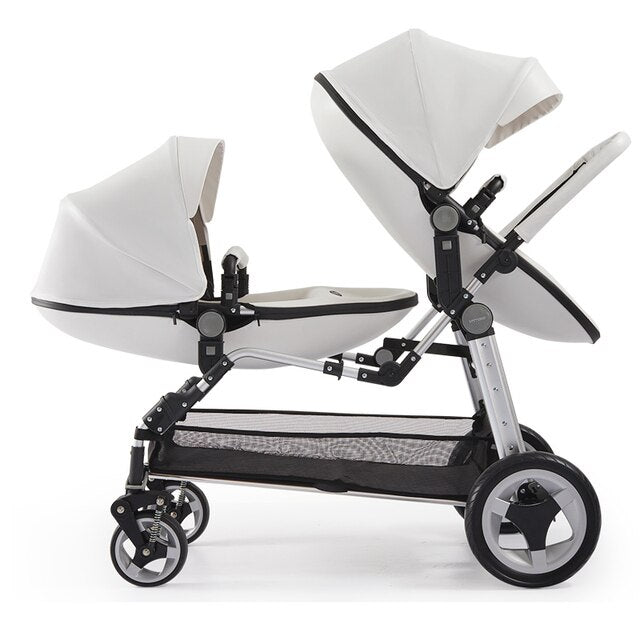 Double Foldable Baby Stroller baby magazin 