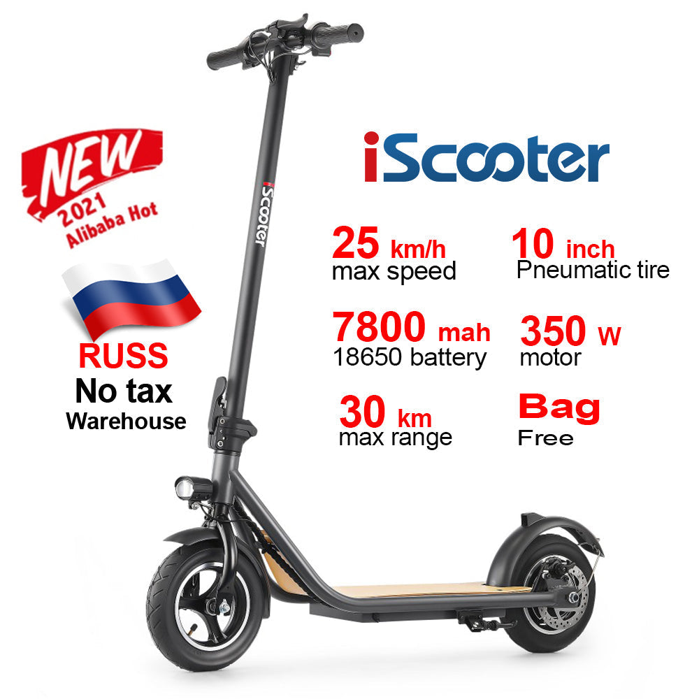 Drop ship  no tax 350W motor power 7.8 AH Battery RUSS warehouse front drive electric scooter for adult baby magazin 