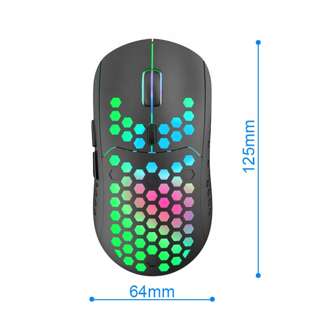 Dropshopping New Selling RGB Lighting Honeycomb Shell Optical USB 2.4G Wireless Gaming Mouse For Laptop PC Computer Gamers baby magazin 