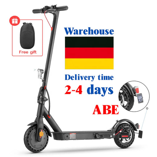 Electric Scooter E9 with ABE Certification Road Permit 7.5AH 30KM 350W  No Tax Foldable Kick E Scooters Electric Scooter Adult baby magazin 