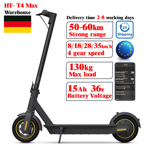Electric Scooter Europe Foldable for Adults 50-60km 35km/h 15ah 48V Warehouse T4- G30 Max No Tax 350w 10 Inch Two-wheel Scooter baby magazin 