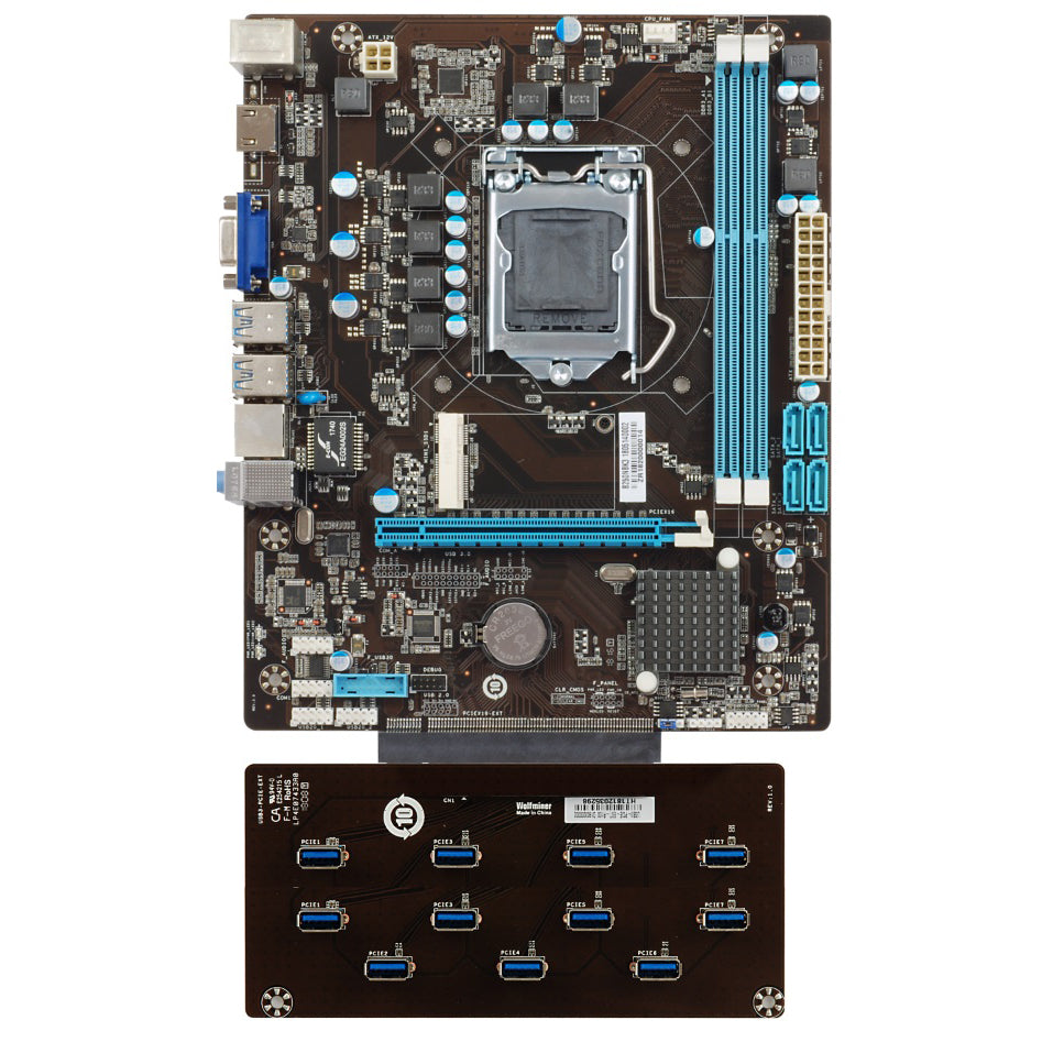 Esonic B250 Gladiators motherboard 12 slots gpu cards USB ready to ship baby magazin 
