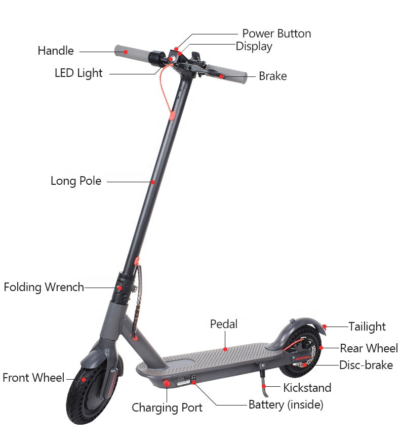 European warehouse wholesale adult foldable lightweight Electric Scooter children escooter with 7.8ah 36V 350W motor baby magazin 