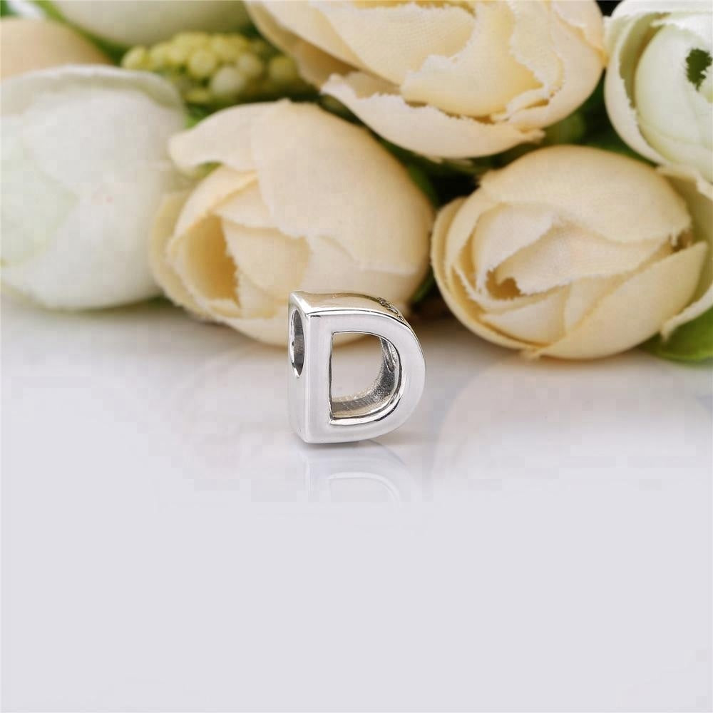 Fashion Charm S925 Sterling Silver  26 Letters Alphabet Pendant Necklace sterling silver necklace silver 925 baby magazin 
