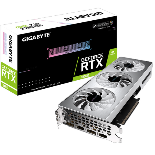 For Gigabyte GeForce RTX 3060 VISION OC 12G Snow Eagle gpu pc gaming graphics card support rtx3060 12gb cooling fan baby magazin 