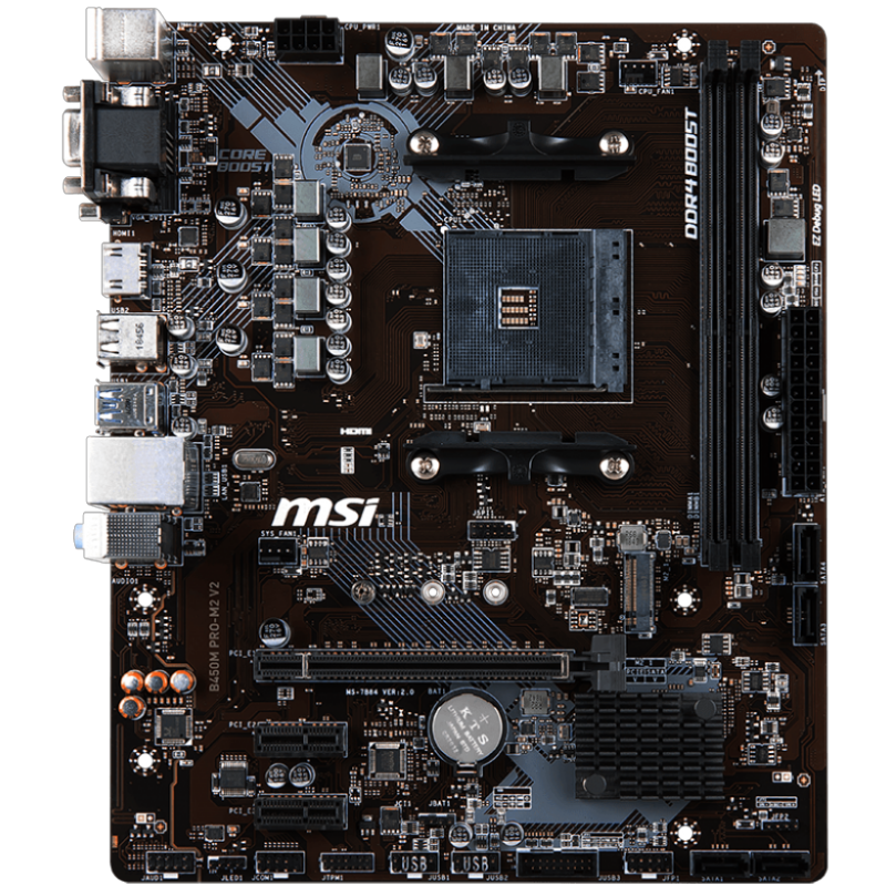 For MSI B450M PRO-M2 V2 ddr4 micro atx desktop computer gaming motherboard support cpu amd b450 Socket AM4 pc mainboard baby magazin 