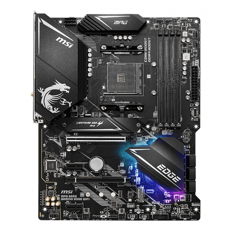 For MSI MPG B550 GAMING EDGE WIFI ddr4 computer game motherboard support amd cpu b550 AM4 msi pc gaming mother board baby magazin 