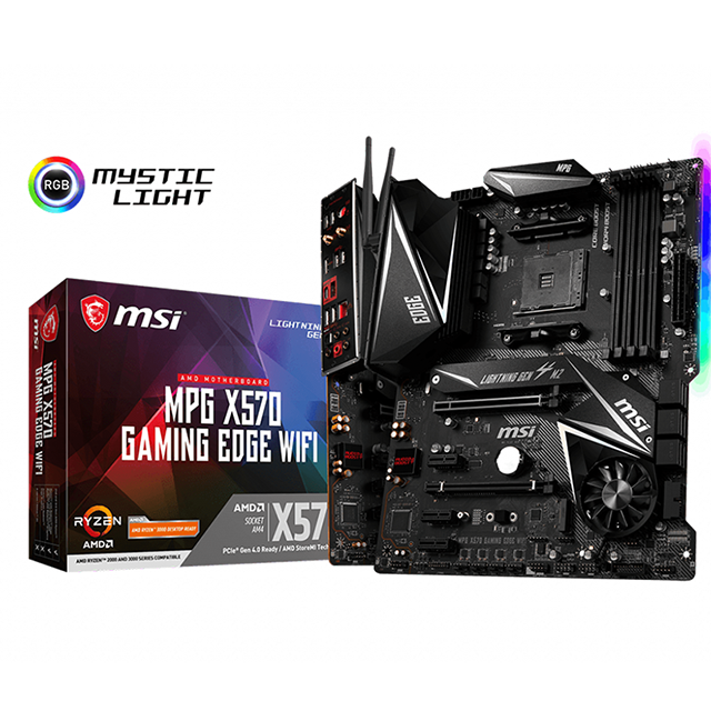 For MSI MPG X570 GAMING EDGE WIFI ddr4 atx pc gamer motherboard Socket AM4 support cpu amd x570 msi computer mother board baby magazin 