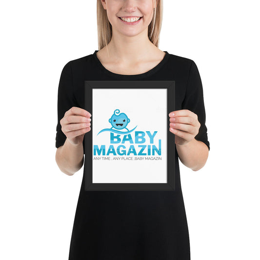 Framed poster baby magazin 