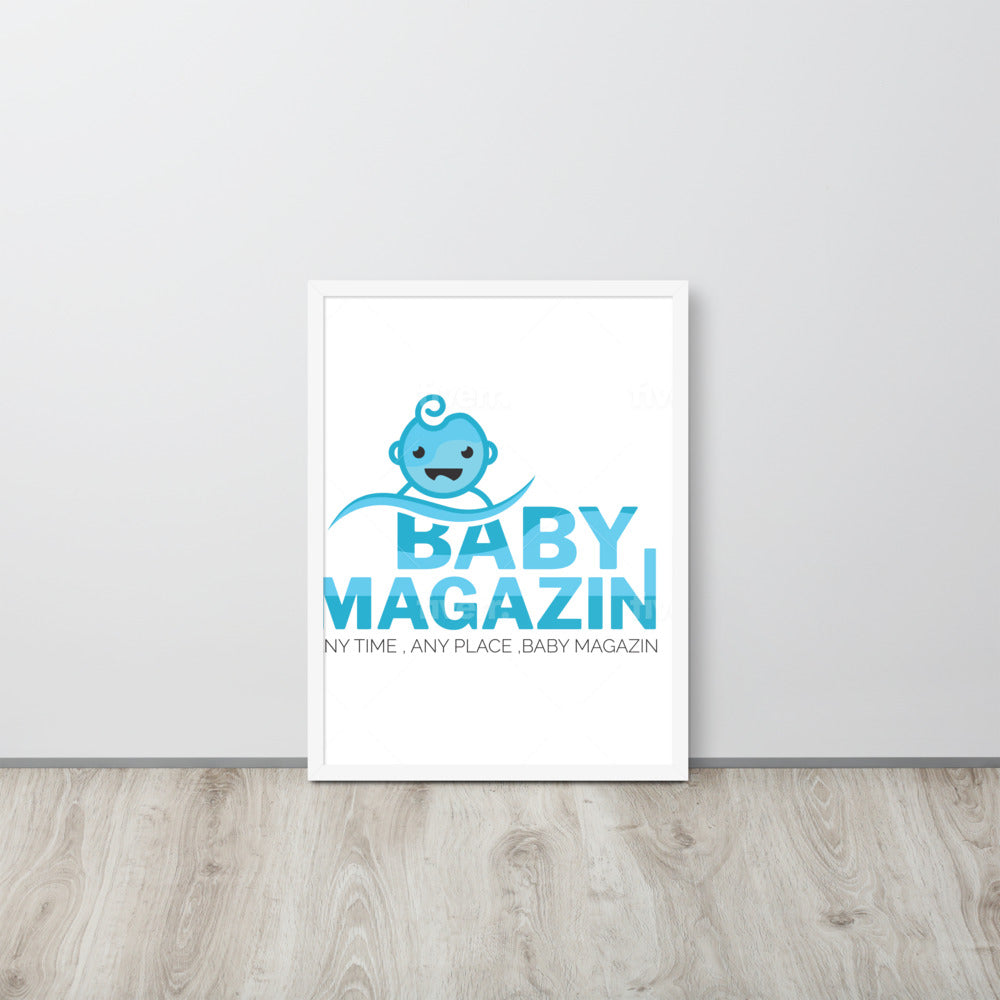 Framed poster baby magazin 