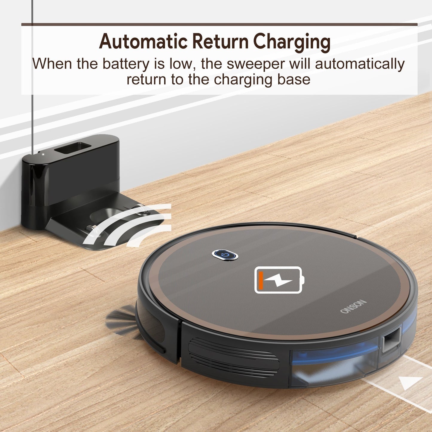GOOVI F007C 1800Pa Auto Robotic Vacuum Cleaner Smart Cleaning Robot with Virtual Barriers baby magazin 