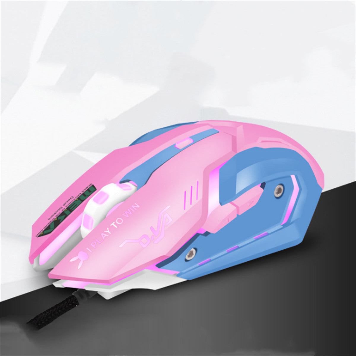 Game Overwatch D.va Pink Reaper Mercy Genji Electronic Sports USB Rechargeable Wired Mouse For Gaming And Office baby magazin 