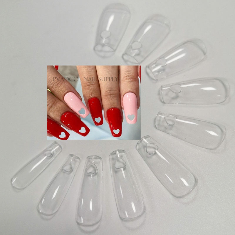 Gel X Nails Extension System Full Cover Sculpted Clear Stiletto Coffin False Nail Tips 240pcs/bag baby magazin 