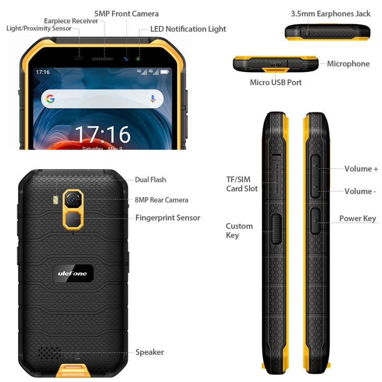 HK Stock Ulefone Armor x7 Pro Rugged Phone NFC ip68/ip69k 4gb ram Android 10 Waterproof Cellular Quad Core 64-bit Mobile Phones baby magazin 