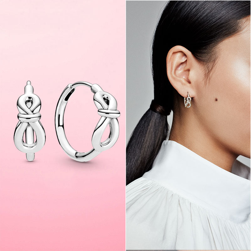 Silver Earrings Real 925 Sterling Silver Asymmetrical Heart Hoop Earrings for Women Fashion Silver Earring Jewelry Gift - baby magazin 