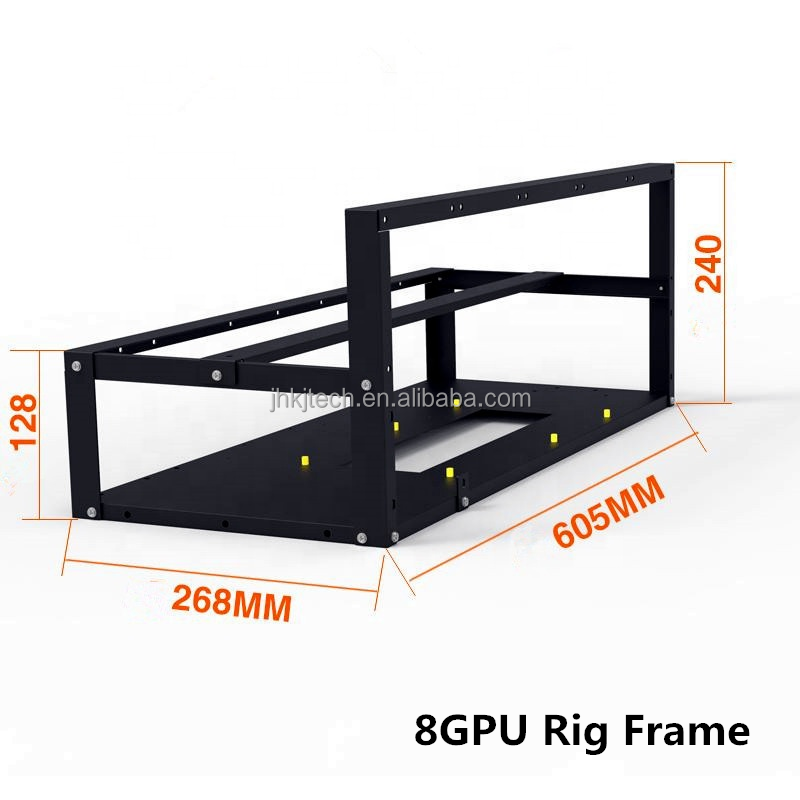 Hot Sale Product 8GPU Open Air Rig Frame Steel 8 GPU Rig Rack in stock baby magazin 