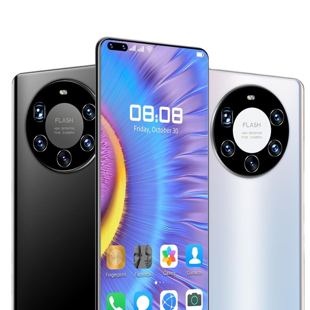 Hot Selling Mate 40 Pro+ 12GB+512GB 7.3 Inch full Display Android 10.0 Mobile Cell Smart phone baby magazin 