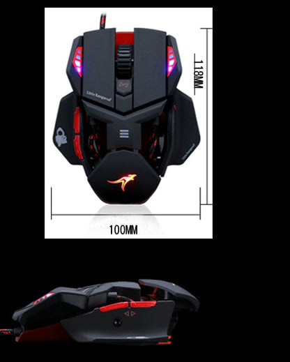Hot sale X18 6400DPI Wired Gaming Mouse HERO Engine RGB Gaming Mouse baby magazin 