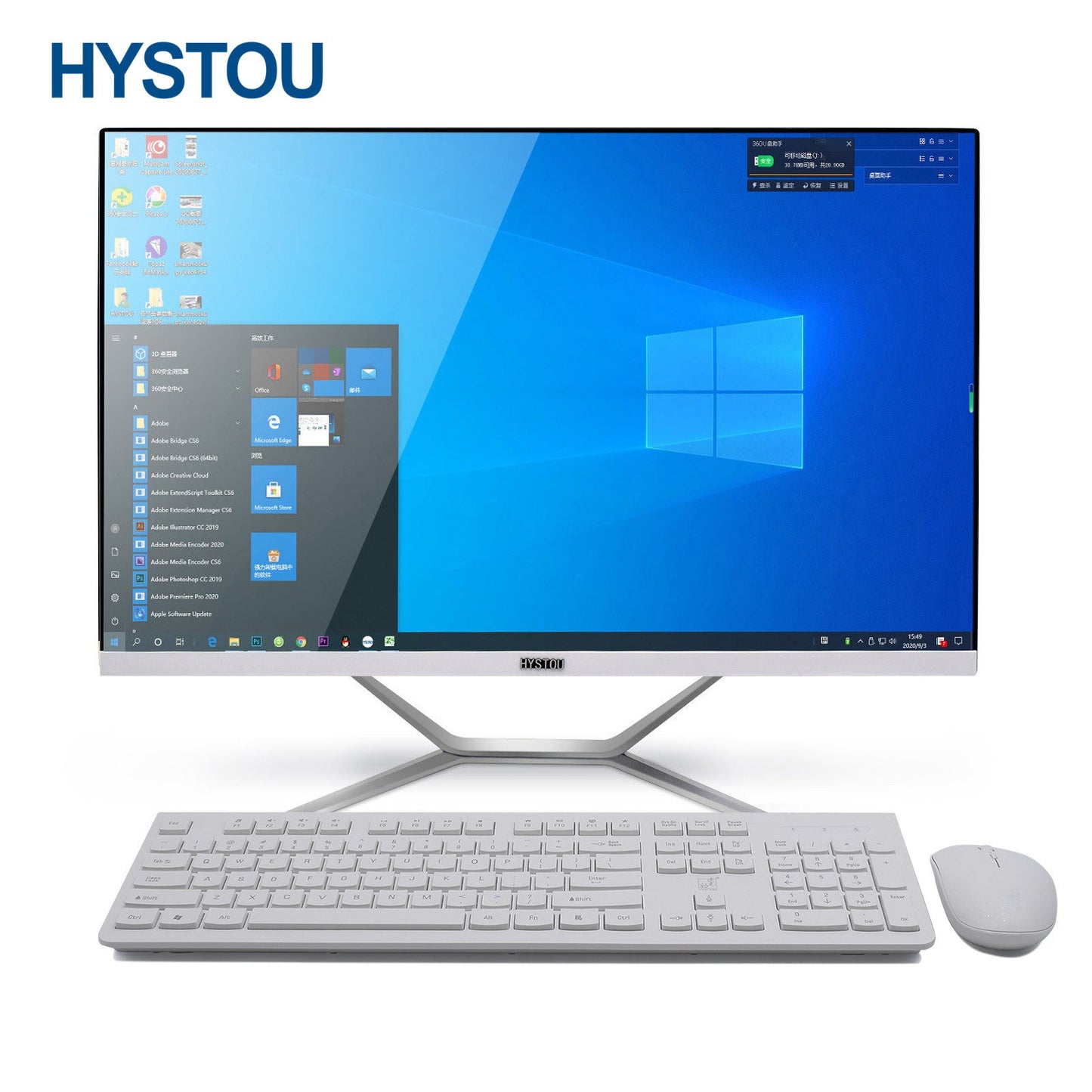 Hystou 23.8 Inch Core I7-9700F  All In One Computer Gaming Pc All-In-One-Pc baby magazin 